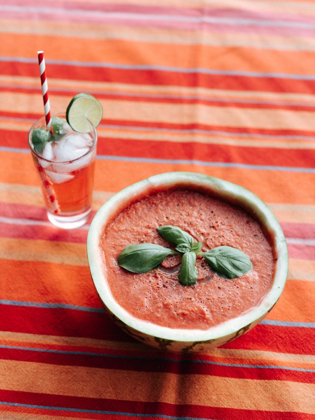 Watermelon gazpacho