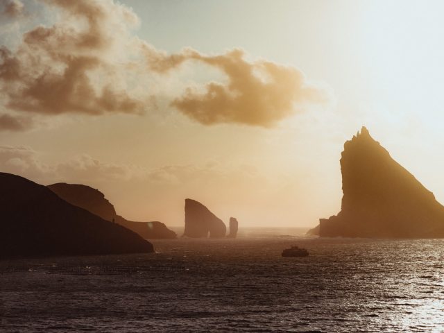 Sunset on the sea - Faroe Islands